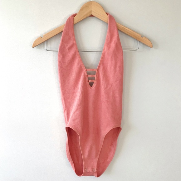 Forever 21 Other - Forever 21 Halter Deep Neck Backless Bodysuit